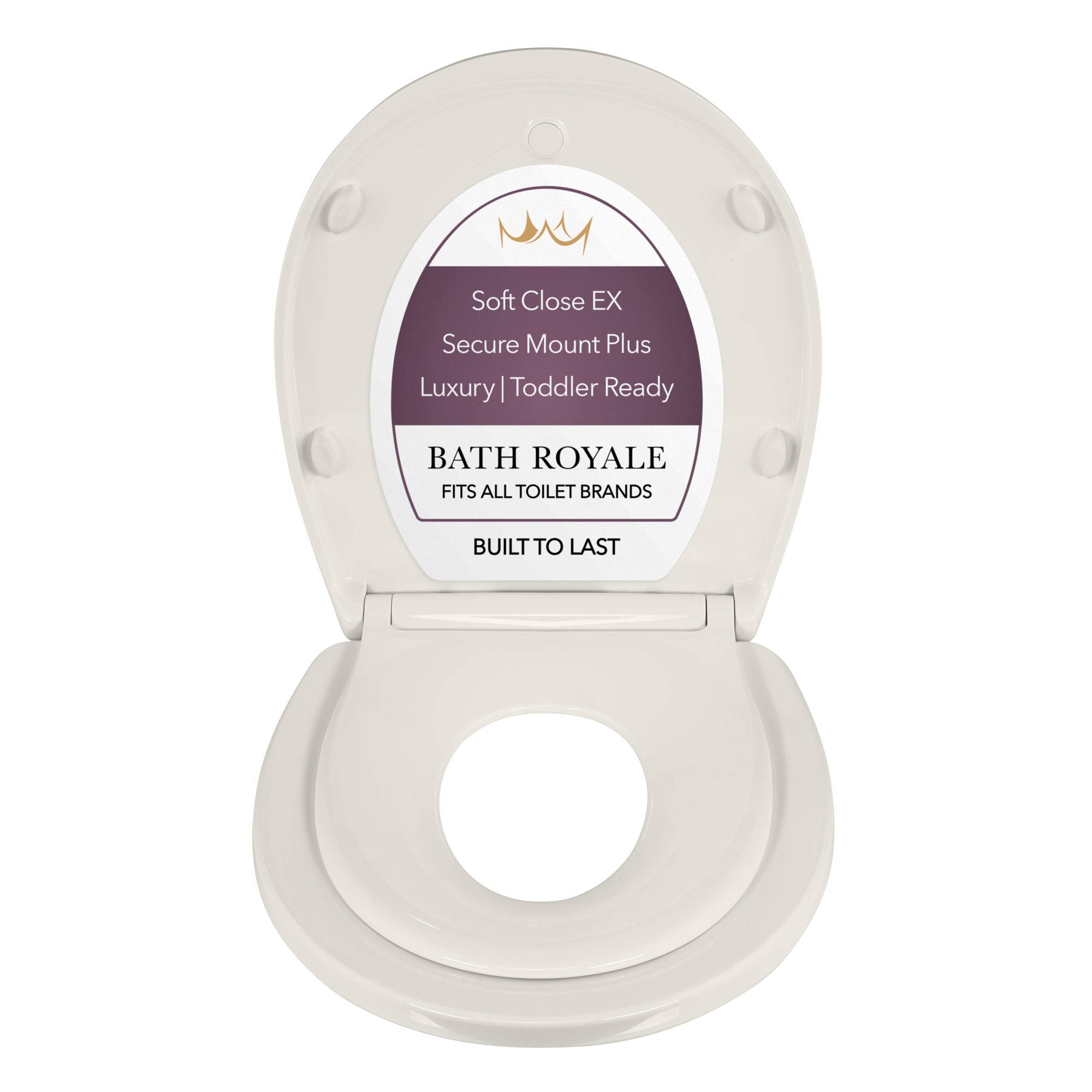 Kingsport Family Toilet Seat with Built-In Child Seat