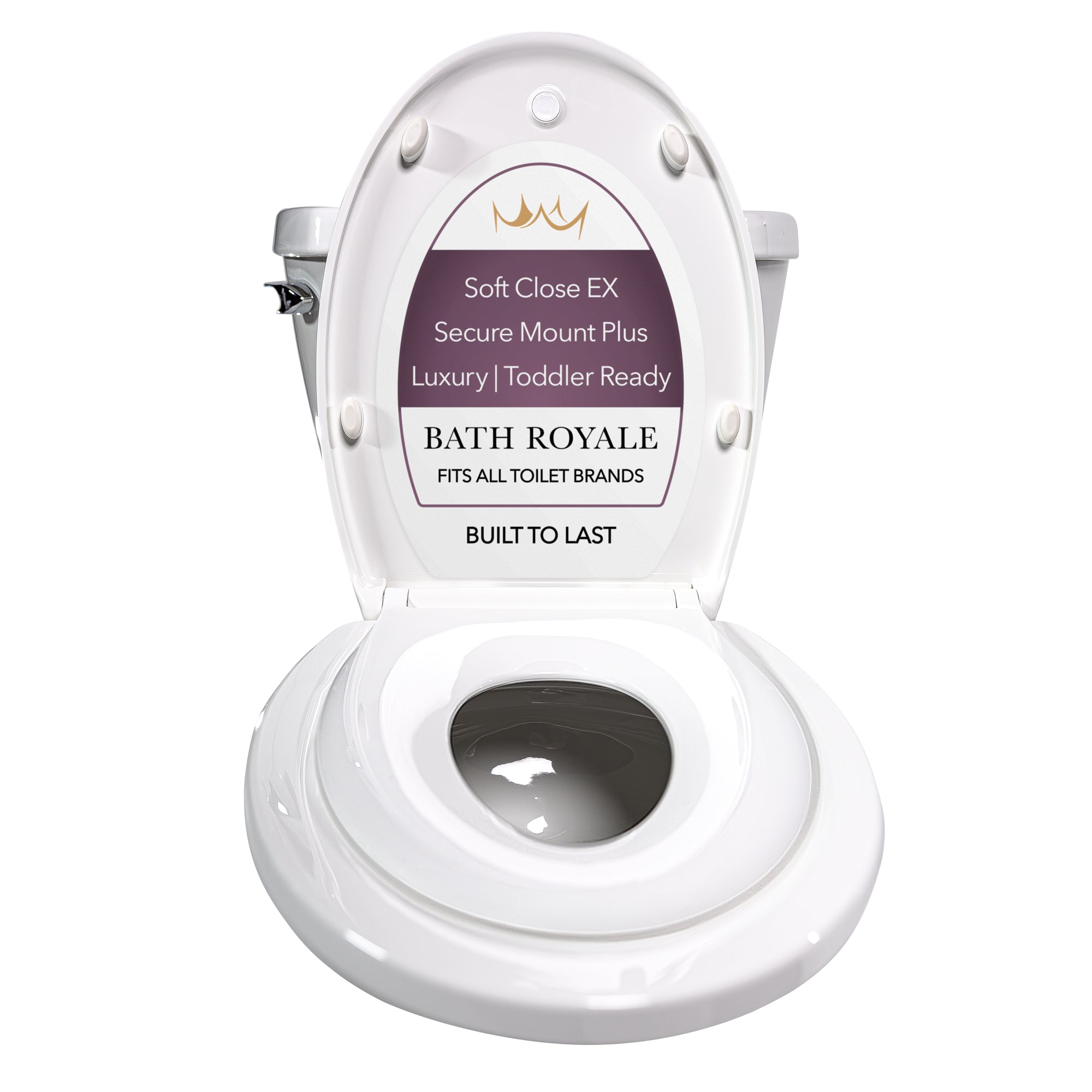 Kingsport Family Toilet Seat with Built-In Child Seat