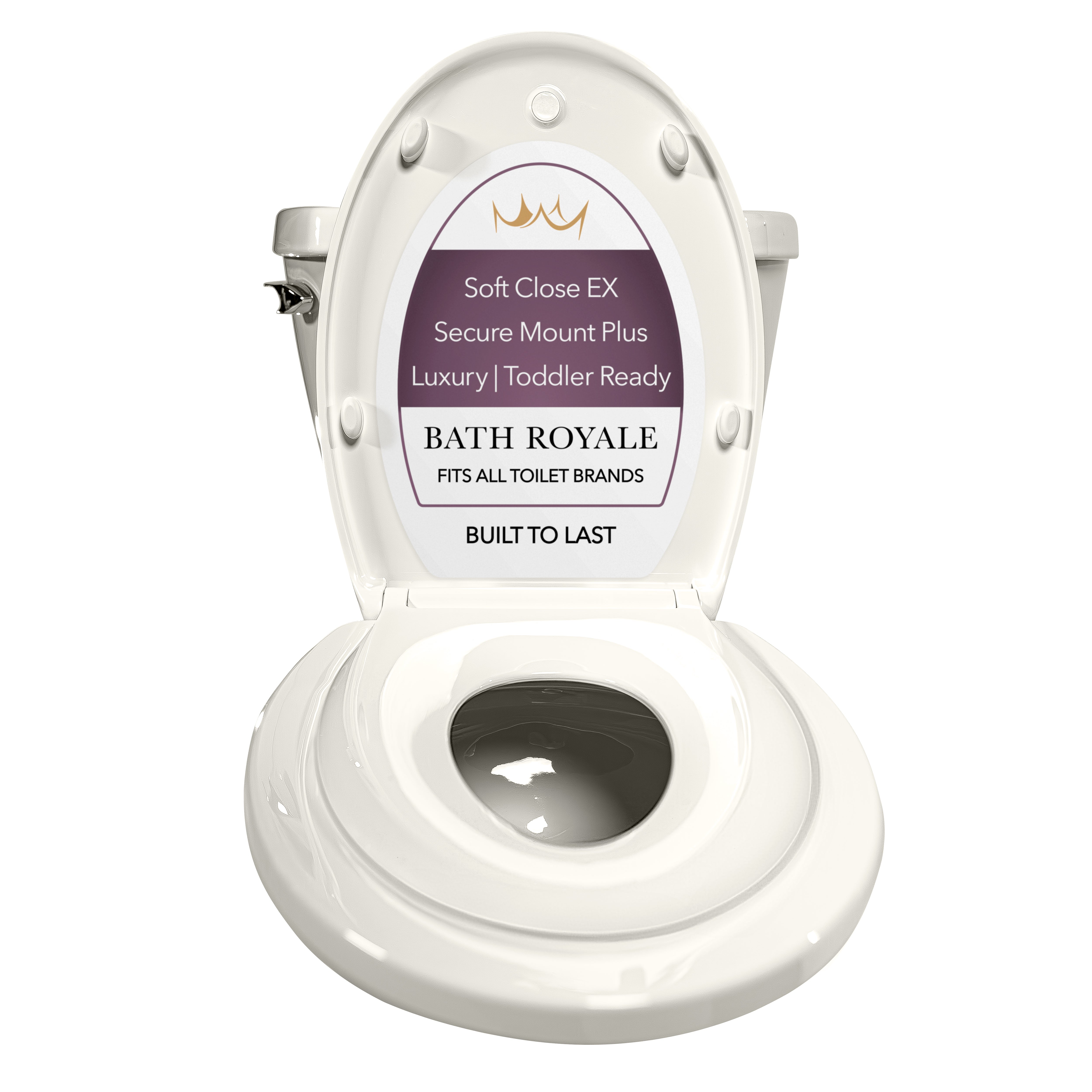 Kingsport Family Toilet Seat with Built-In Child Seat