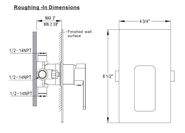 Pasha Pressure-Balancing Shower Valve