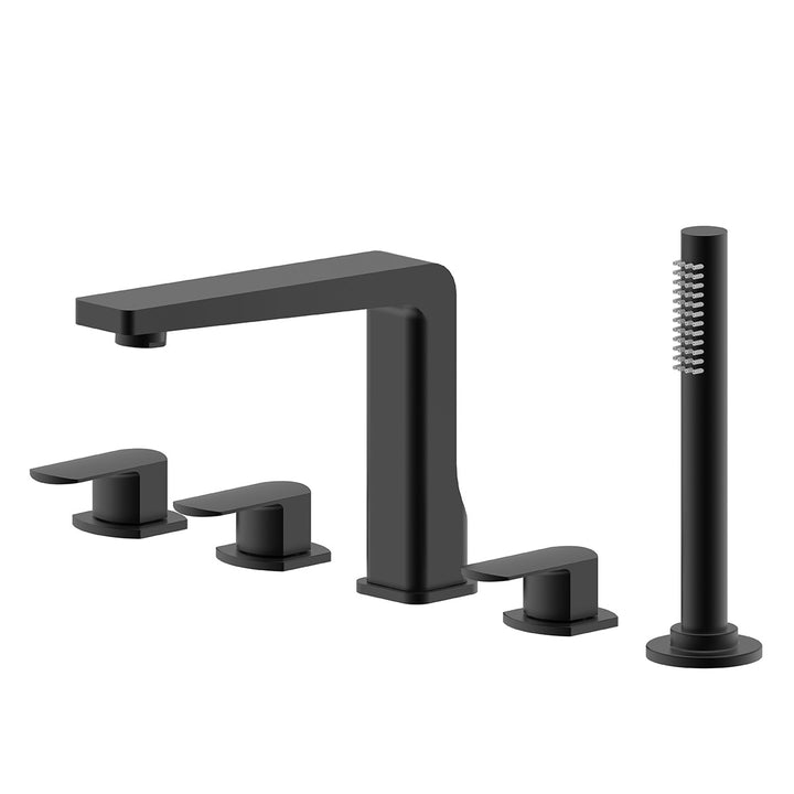 Milano Deck Mount Tub Filler with Handheld Spray
