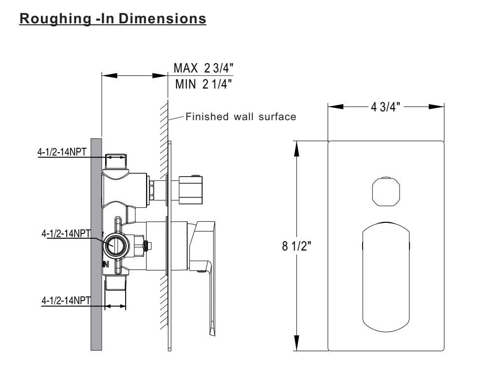 Milano Shower Valve with Diverter