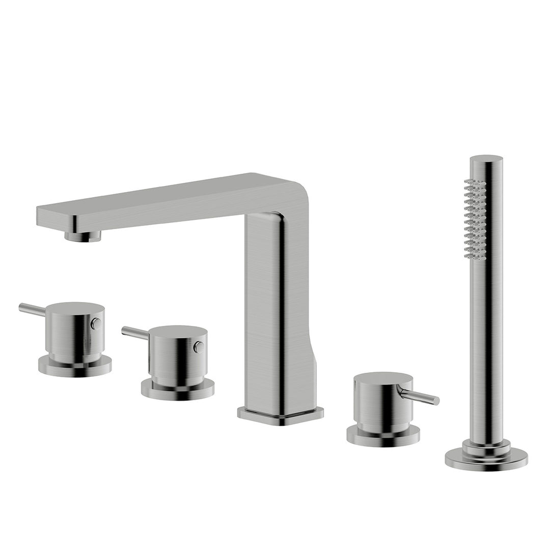 Envol Deck Mount Tub Filler with Handheld Spray