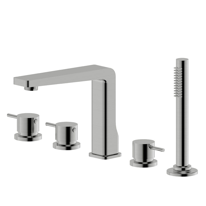 Envol Deck Mount Tub Filler with Handheld Spray
