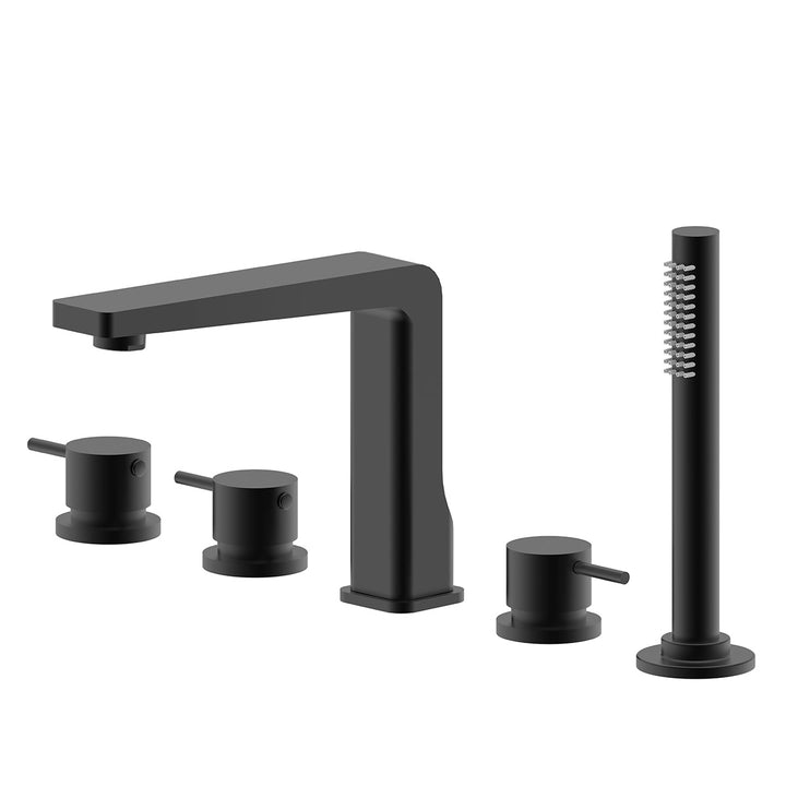 Envol Deck Mount Tub Filler with Handheld Spray