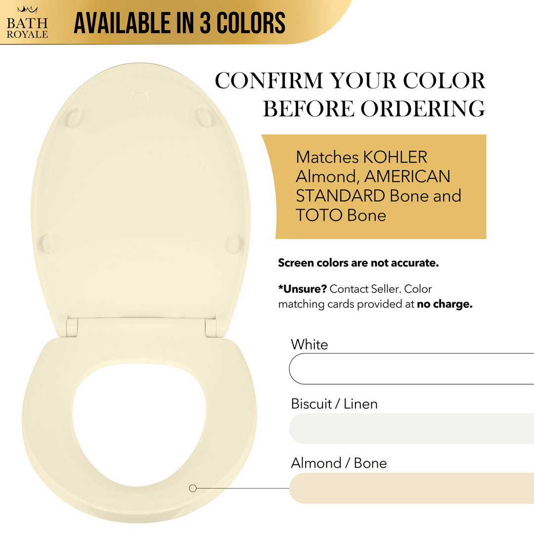 Round/White Executive Toilet Seat by Bath Royale, image size:1080x1080