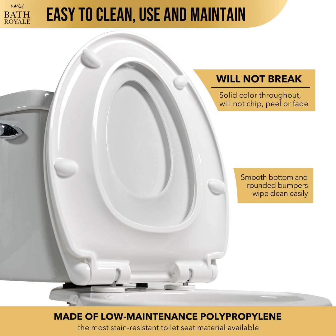 Kingsport Family Toilet Seat with Built-In Child Seat