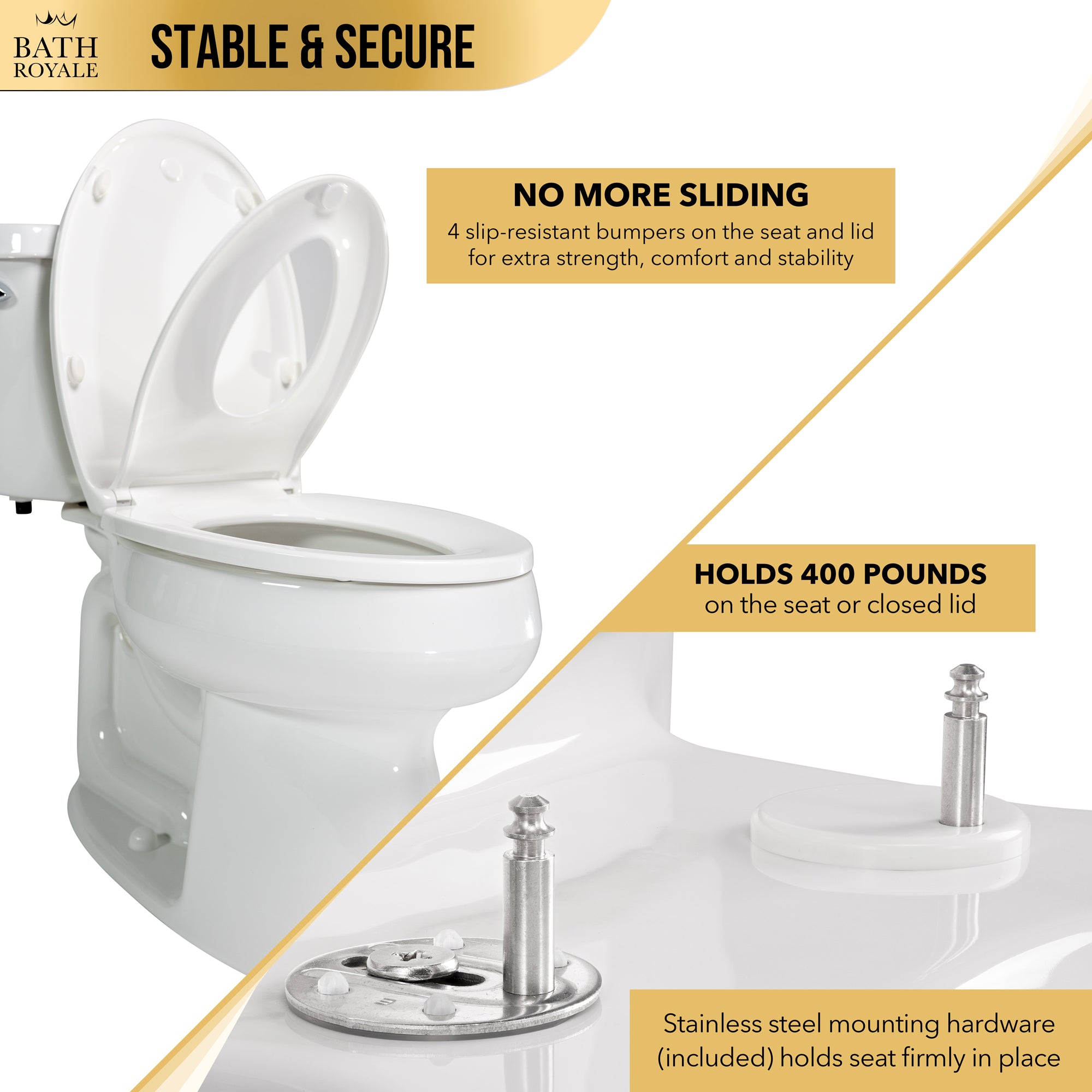 Kingsport Family Toilet Seat with Built-In Child Seat