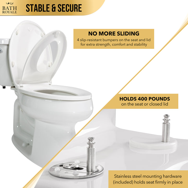 Kingsport Family Toilet Seat with Built-In Child Seat