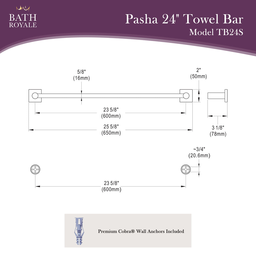 Pasha 24" Towel Bar