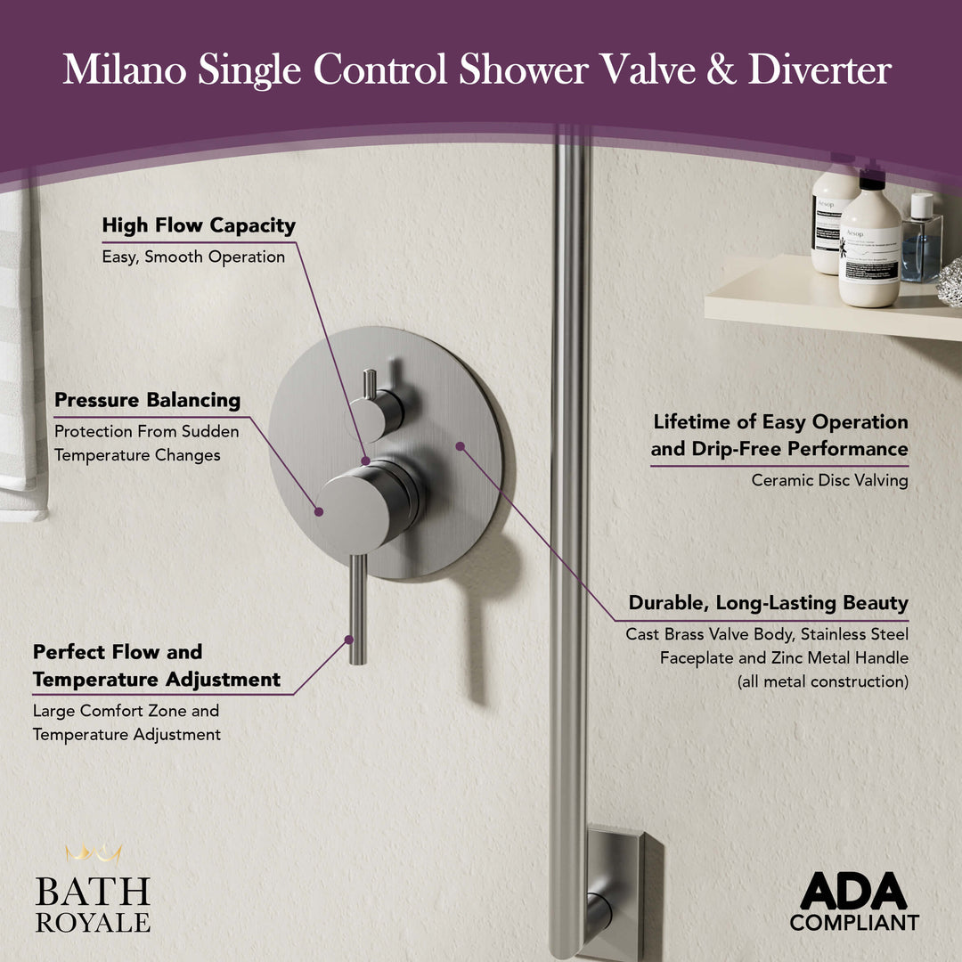 Envol Shower Valve with Diverter