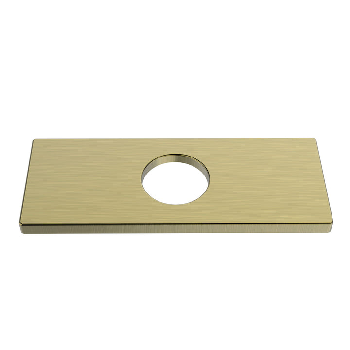 Bathroom Sink Deck Plate Square (hole cover) for 4" Spread Holes