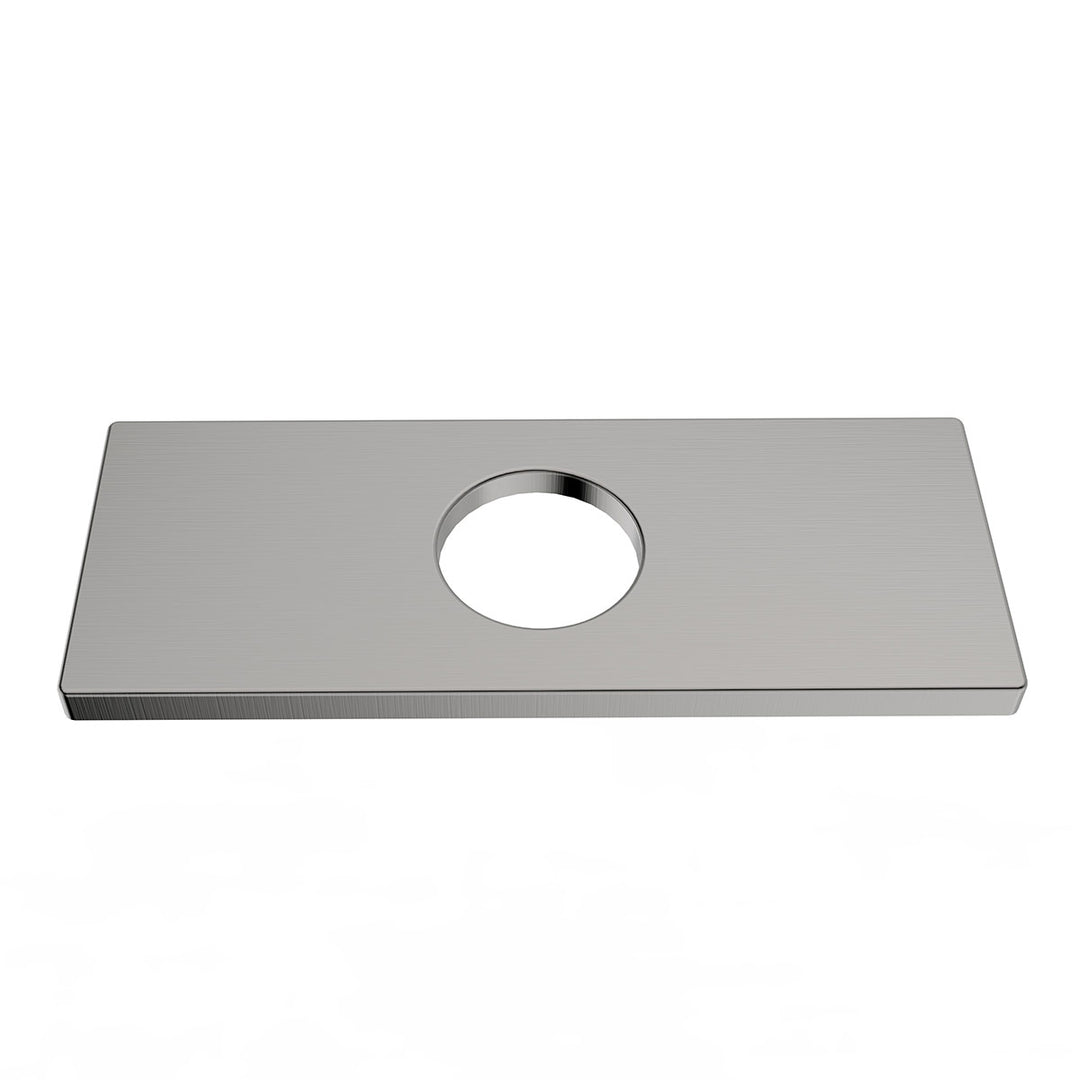 Bathroom Sink Deck Plate Square (hole cover) for 4" Spread Holes