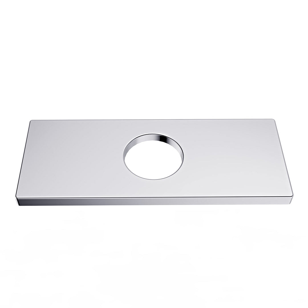 Bathroom Sink Deck Plate Square (hole cover) for 4" Spread Holes