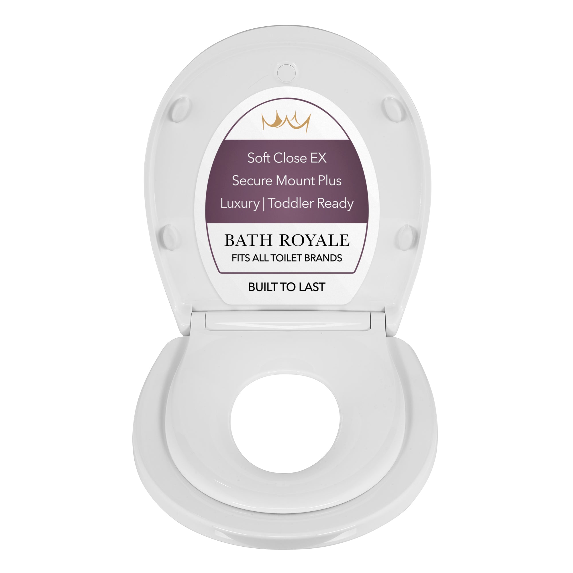 Kingsport Family Toilet Seat with Built-In Child Seat