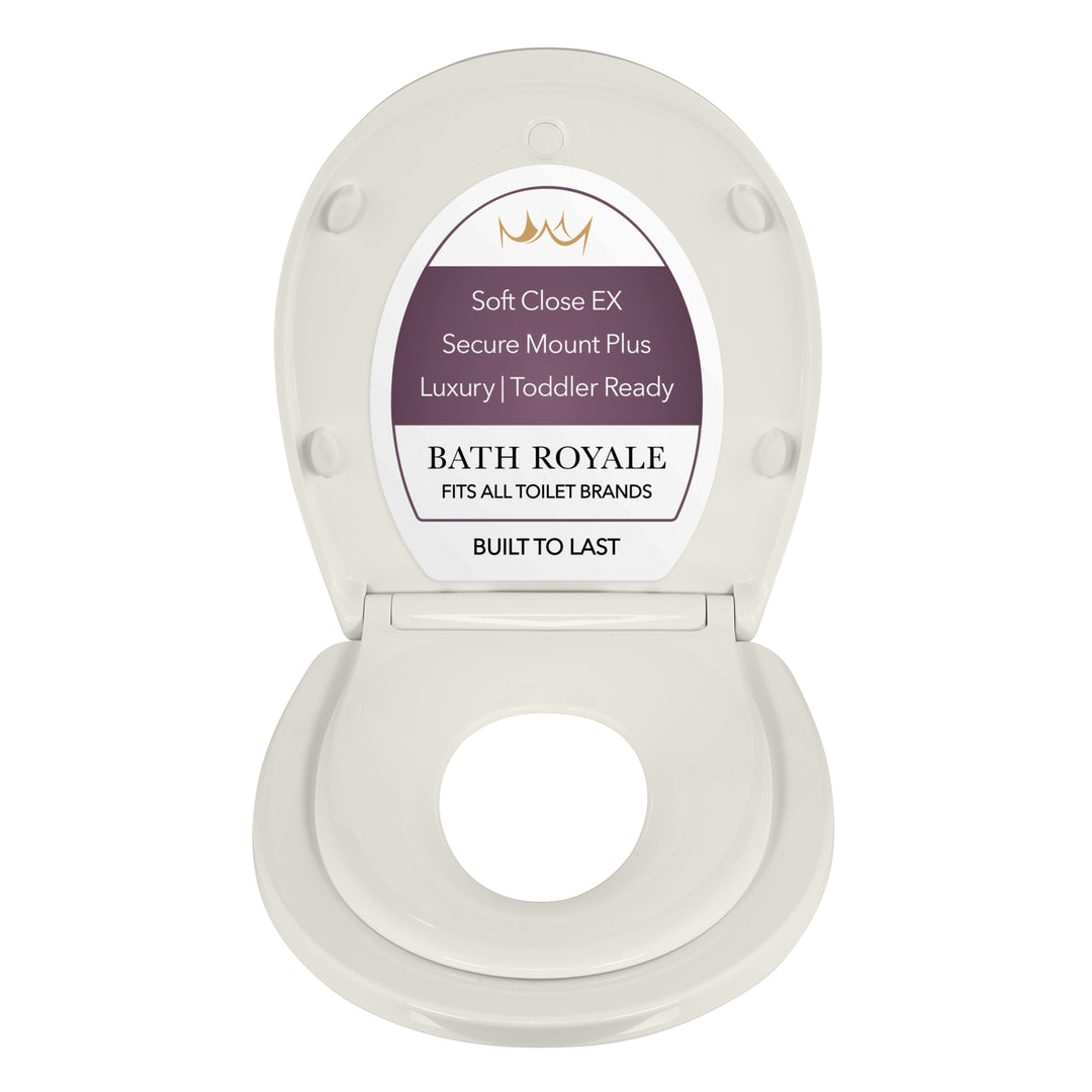 Kingsport Family Toilet Seat with Built-In Child Seat