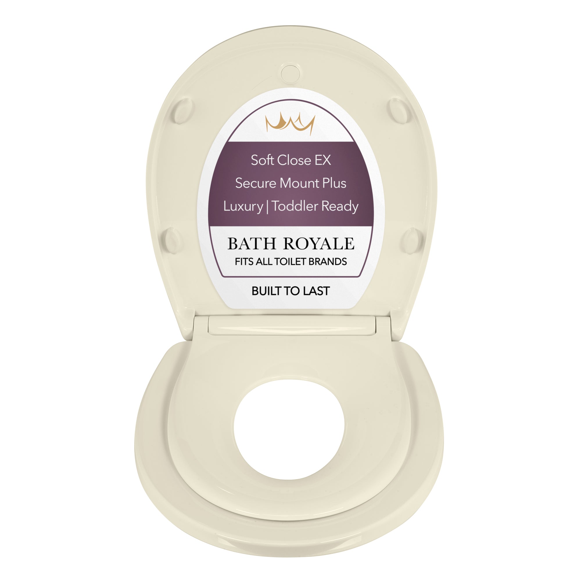 Kingsport Family Toilet Seat with Built-In Child Seat