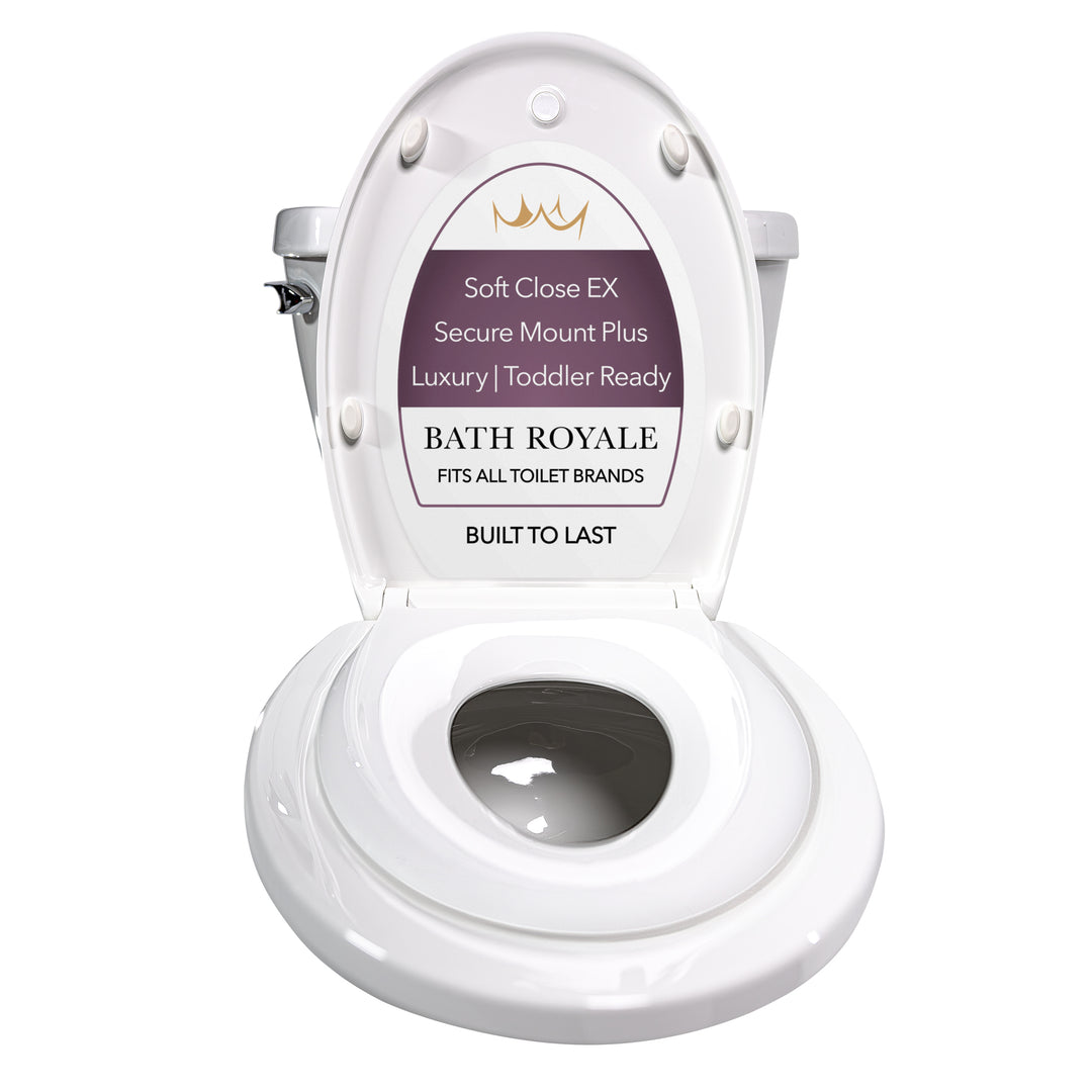 Kingsport Family Toilet Seat with Built-In Child Seat