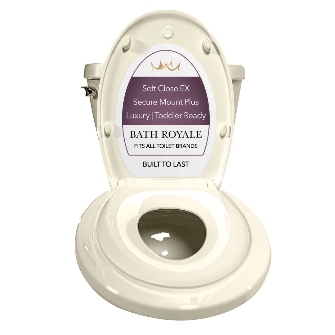 Kingsport Family Toilet Seat with Built-In Child Seat