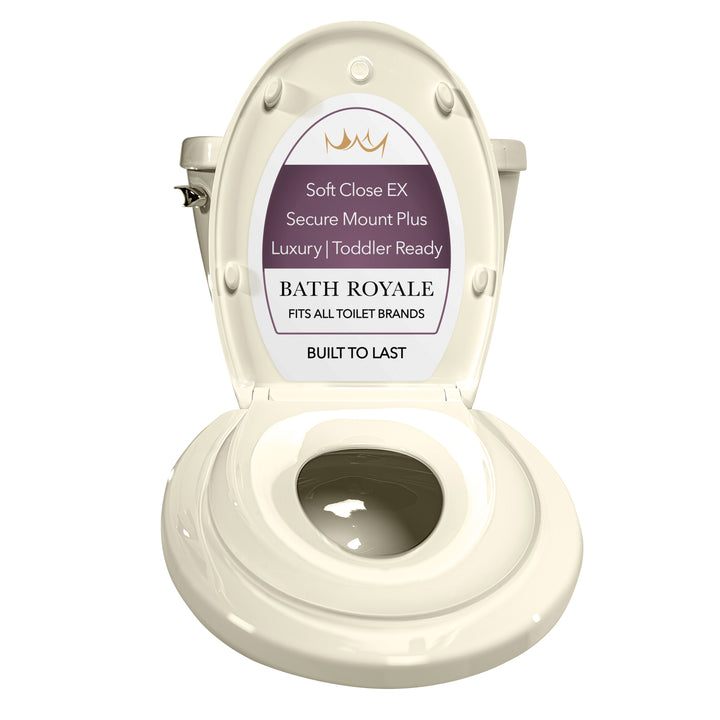 Kingsport Family Toilet Seat with Built-In Child Seat