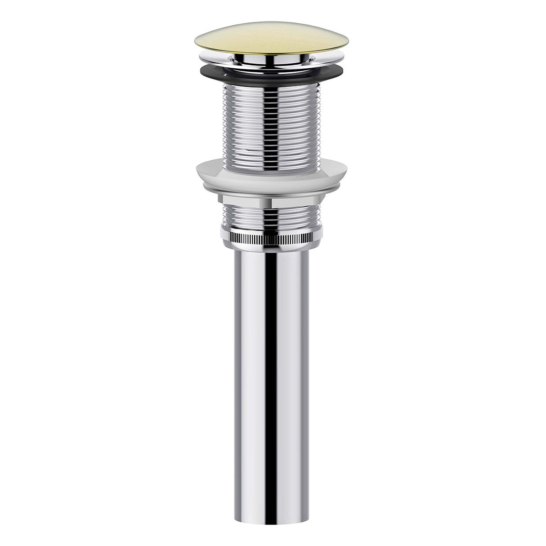Finger Tap Bathroom Sink Drain Without Overflow
