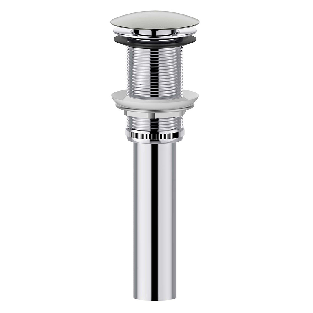 Finger Tap Bathroom Sink Drain Without Overflow