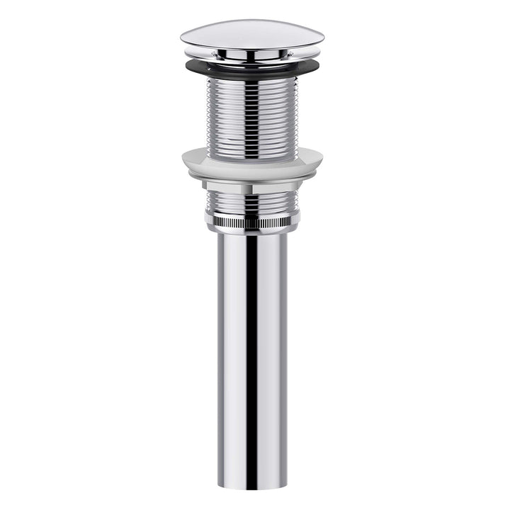 Finger Tap Bathroom Sink Drain Without Overflow