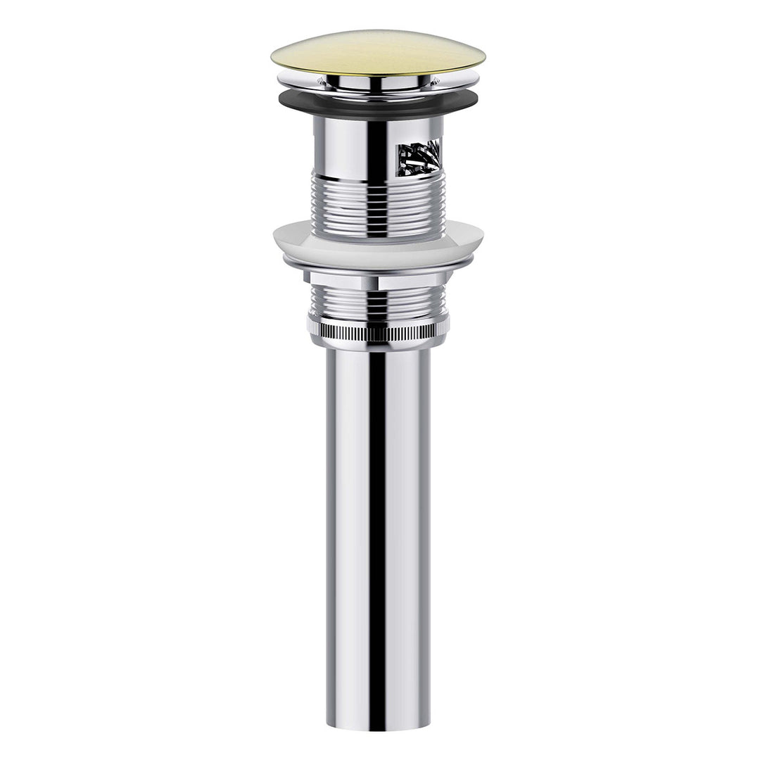 Finger Tap Bathroom Sink Drain with Overflow