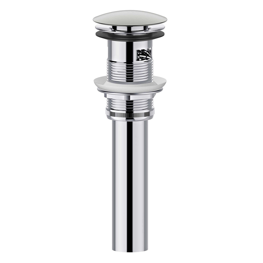 Finger Tap Bathroom Sink Drain with Overflow