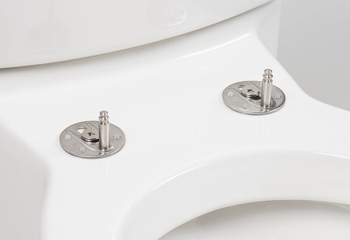 Mounting Bases (stainless steel, set of 2), for Executive and Kingsport toilet seats only, includes clear silicone rubber gasket on bottom