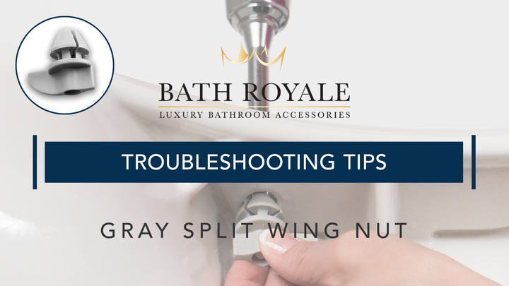 Gray Split Wing Nuts (set of 2)
