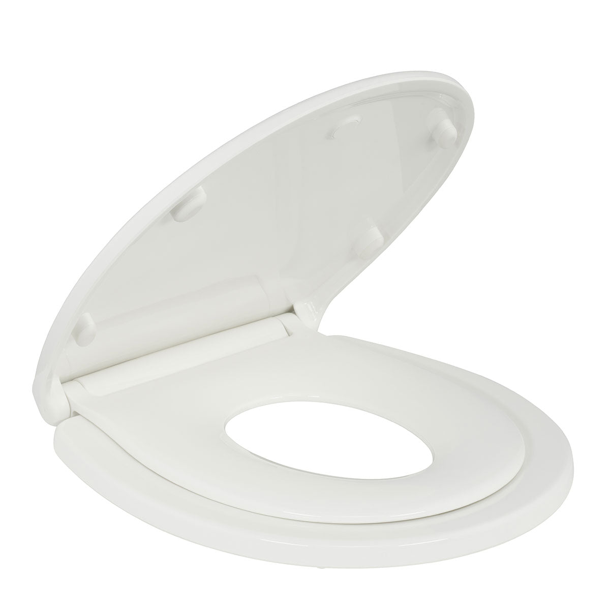 Round Kingsport Family Toilet Seat with Built-In Child Seat