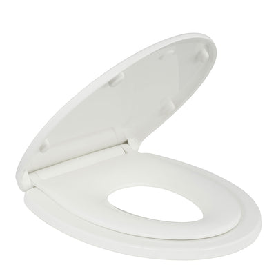 Elongated Kingsport Family Toilet Seat with Built-In Child Seat