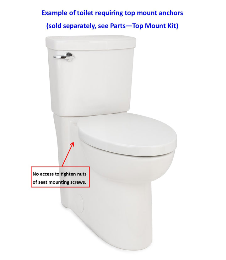 Top Mount Anchors with Stainless Steel Screws (set of 2)